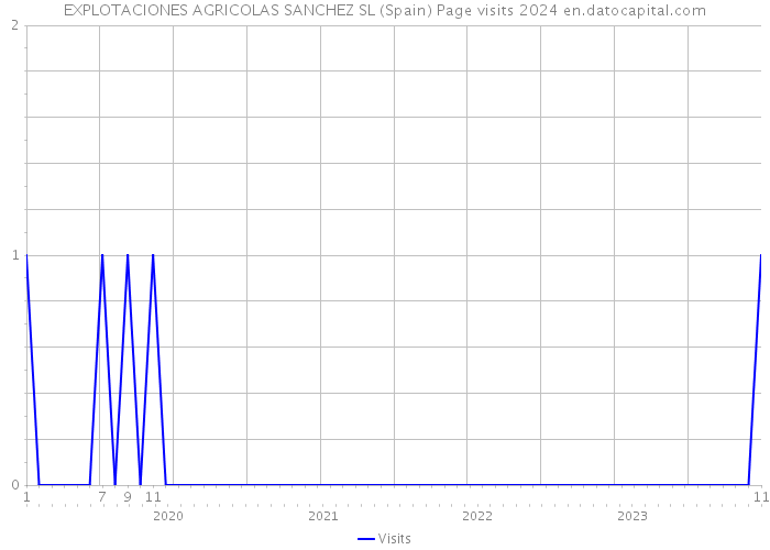 EXPLOTACIONES AGRICOLAS SANCHEZ SL (Spain) Page visits 2024 