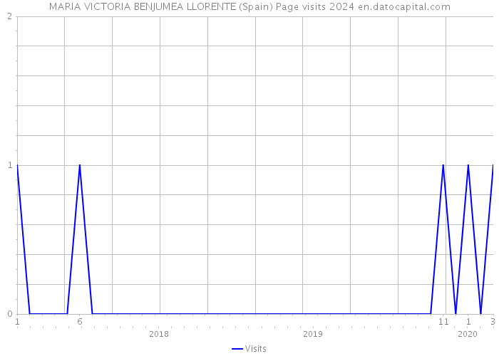 MARIA VICTORIA BENJUMEA LLORENTE (Spain) Page visits 2024 