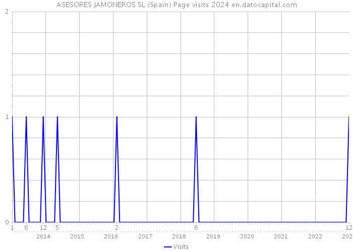 ASESORES JAMONEROS SL (Spain) Page visits 2024 