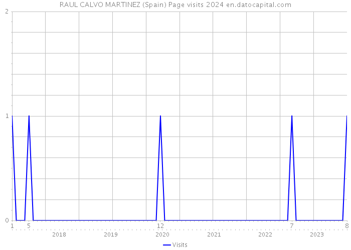 RAUL CALVO MARTINEZ (Spain) Page visits 2024 