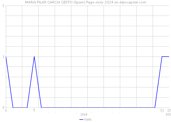 MARIA PILAR GARCIA GESTO (Spain) Page visits 2024 