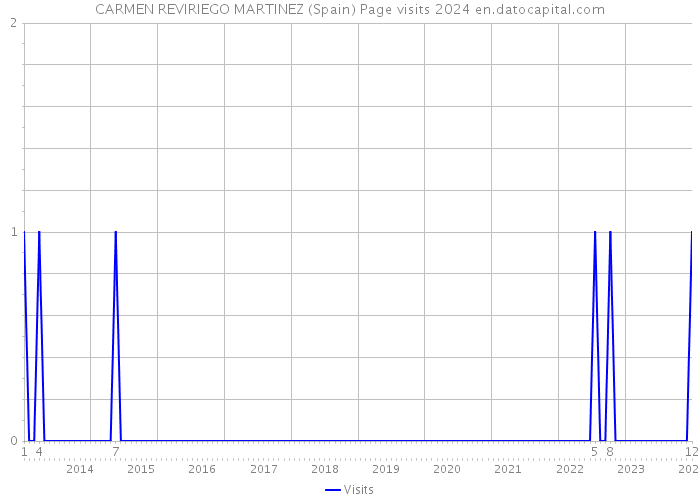 CARMEN REVIRIEGO MARTINEZ (Spain) Page visits 2024 