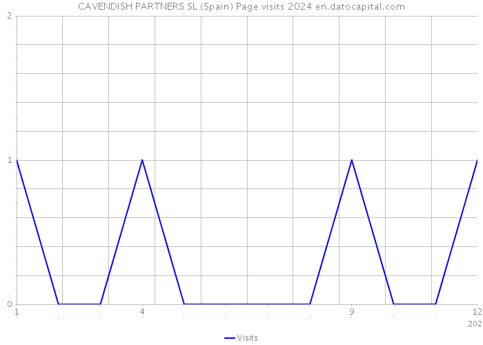 CAVENDISH PARTNERS SL (Spain) Page visits 2024 