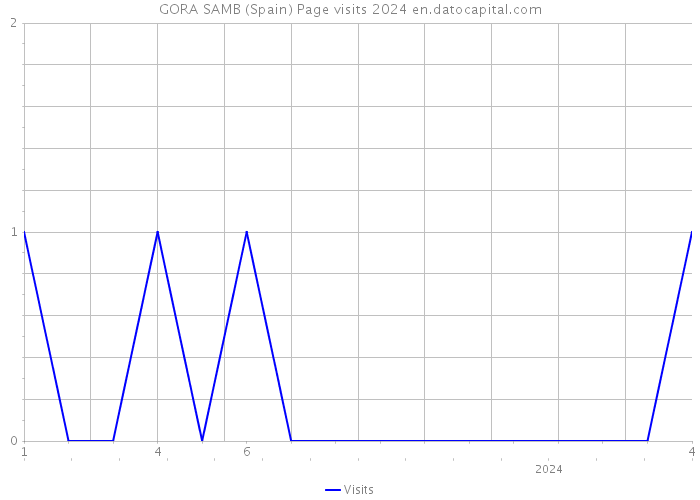 GORA SAMB (Spain) Page visits 2024 