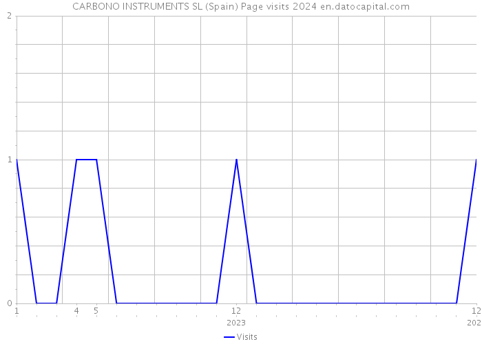 CARBONO INSTRUMENTS SL (Spain) Page visits 2024 