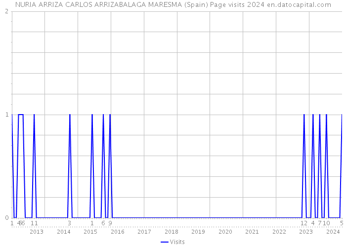 NURIA ARRIZA CARLOS ARRIZABALAGA MARESMA (Spain) Page visits 2024 