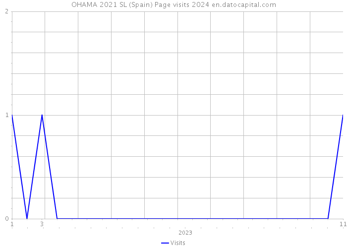 OHAMA 2021 SL (Spain) Page visits 2024 