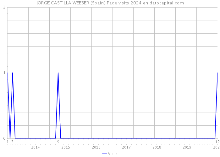 JORGE CASTILLA WEEBER (Spain) Page visits 2024 