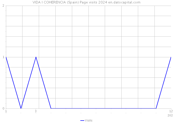 VIDA I COHERENCIA (Spain) Page visits 2024 