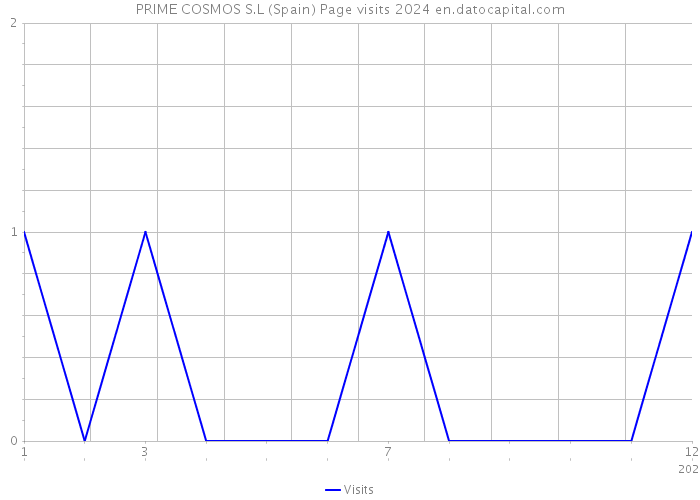 PRIME COSMOS S.L (Spain) Page visits 2024 