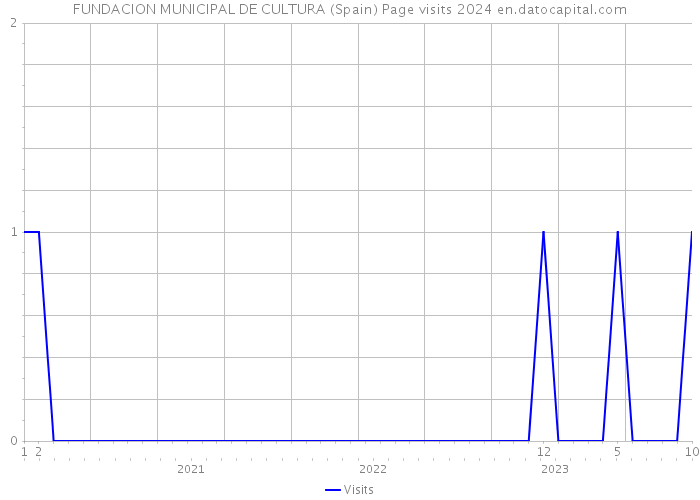 FUNDACION MUNICIPAL DE CULTURA (Spain) Page visits 2024 