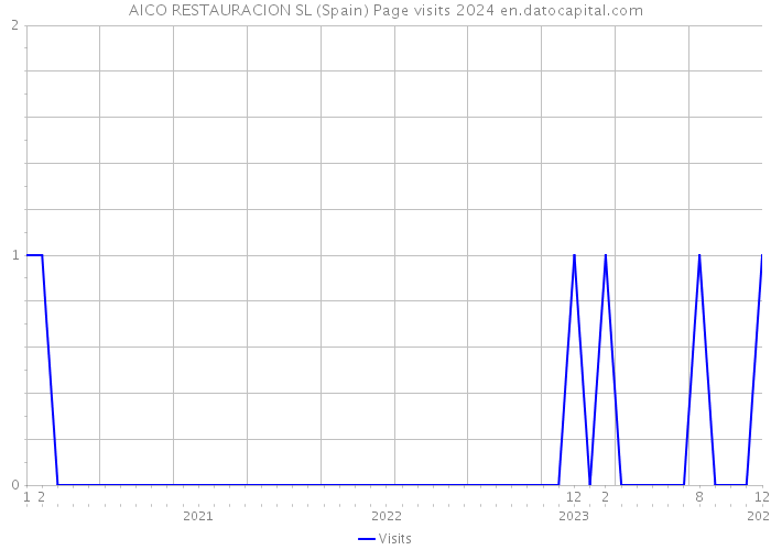 AICO RESTAURACION SL (Spain) Page visits 2024 
