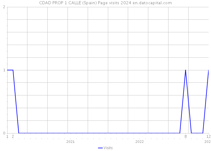 CDAD PROP 1 CALLE (Spain) Page visits 2024 