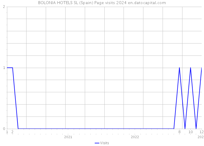 BOLONIA HOTELS SL (Spain) Page visits 2024 