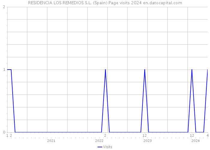 RESIDENCIA LOS REMEDIOS S.L. (Spain) Page visits 2024 