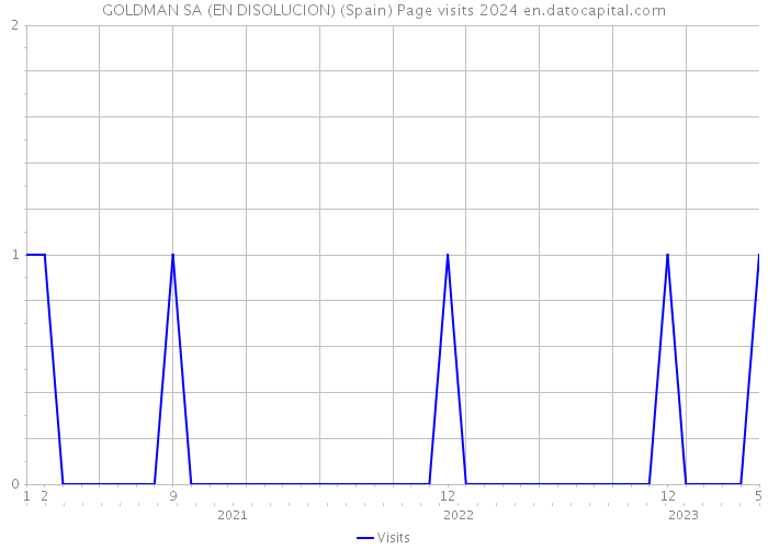 GOLDMAN SA (EN DISOLUCION) (Spain) Page visits 2024 
