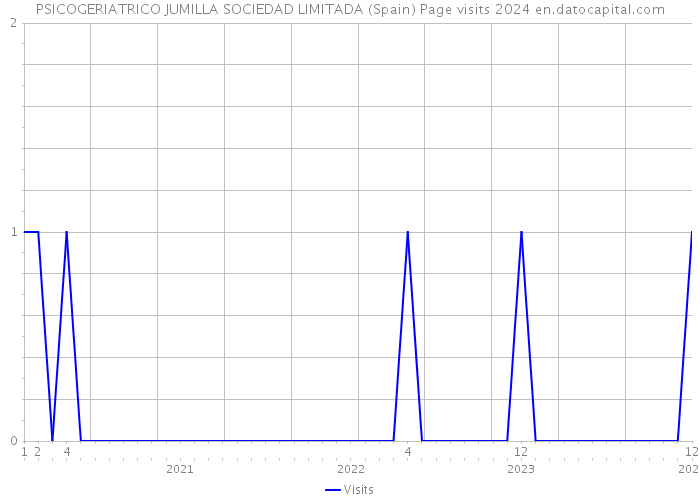 PSICOGERIATRICO JUMILLA SOCIEDAD LIMITADA (Spain) Page visits 2024 