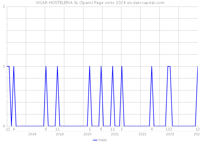 VIGAR HOSTELERIA SL (Spain) Page visits 2024 