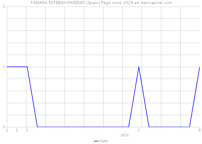 TAMARA ESTEBAN PAREDES (Spain) Page visits 2024 