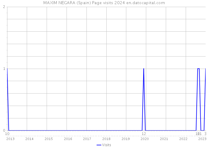 MAXIM NEGARA (Spain) Page visits 2024 