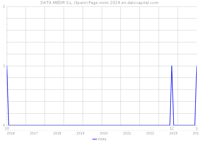 DATA MEDIR S.L. (Spain) Page visits 2024 