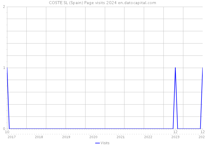 COSTE SL (Spain) Page visits 2024 