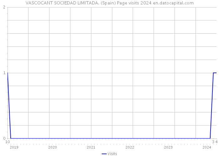 VASCOCANT SOCIEDAD LIMITADA. (Spain) Page visits 2024 