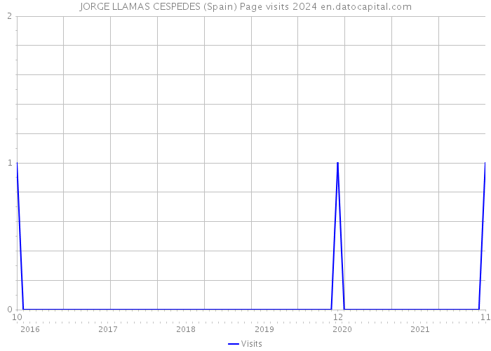 JORGE LLAMAS CESPEDES (Spain) Page visits 2024 