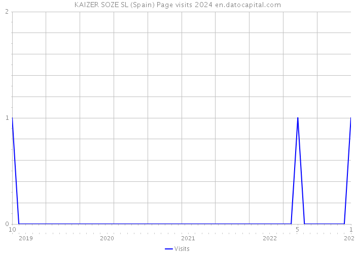 KAIZER SOZE SL (Spain) Page visits 2024 