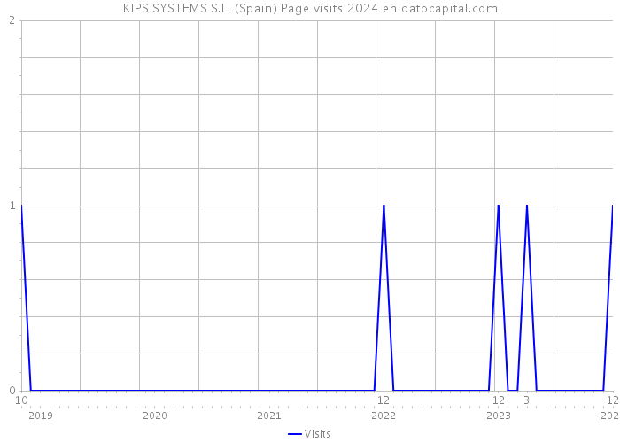 KIPS SYSTEMS S.L. (Spain) Page visits 2024 