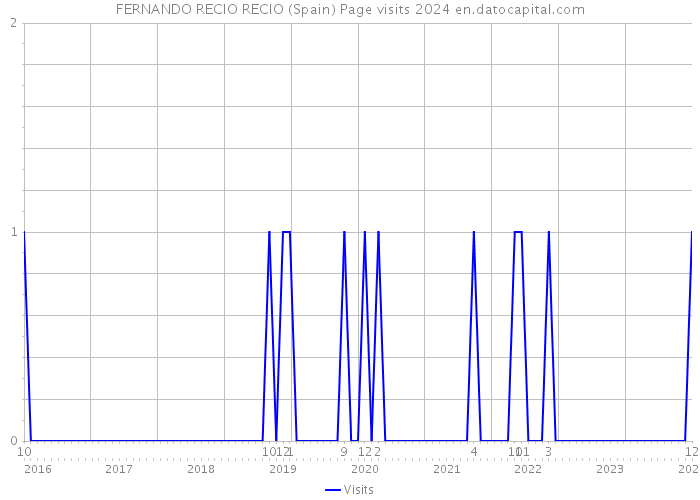 FERNANDO RECIO RECIO (Spain) Page visits 2024 