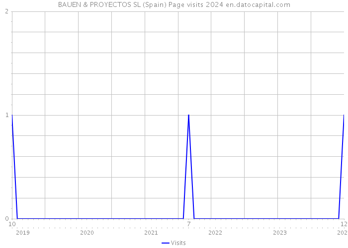 BAUEN & PROYECTOS SL (Spain) Page visits 2024 