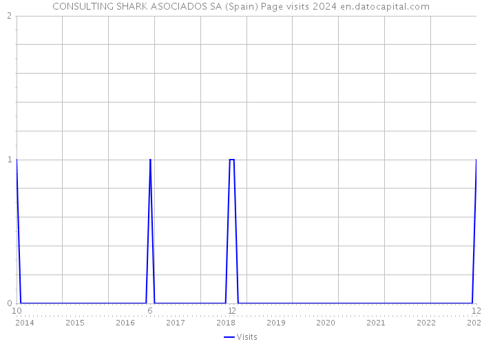 CONSULTING SHARK ASOCIADOS SA (Spain) Page visits 2024 