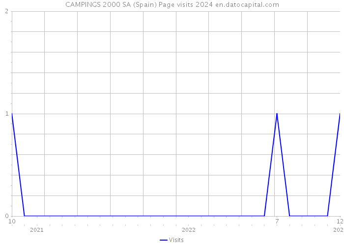 CAMPINGS 2000 SA (Spain) Page visits 2024 