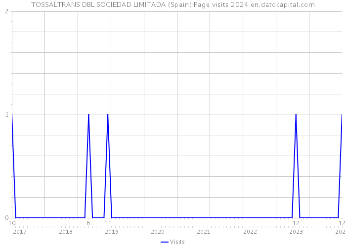 TOSSALTRANS DBL SOCIEDAD LIMITADA (Spain) Page visits 2024 