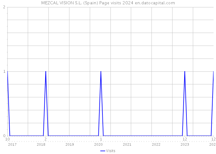 MEZCAL VISION S.L. (Spain) Page visits 2024 