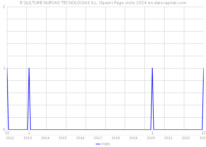 E QULTURE NUEVAS TECNOLOGIAS S.L. (Spain) Page visits 2024 