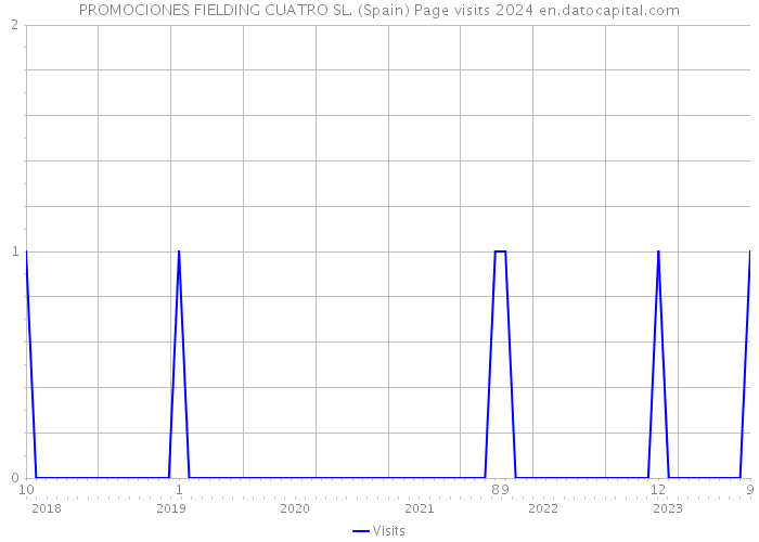 PROMOCIONES FIELDING CUATRO SL. (Spain) Page visits 2024 