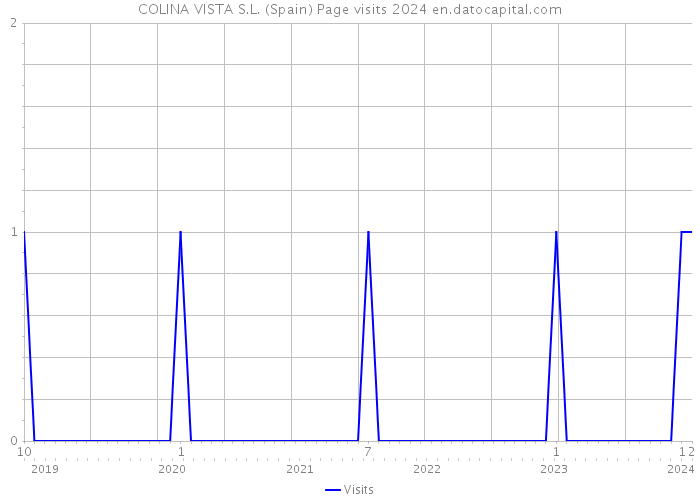 COLINA VISTA S.L. (Spain) Page visits 2024 