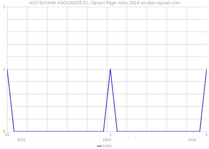AGV SUYANA ASOCIADOS S.L. (Spain) Page visits 2024 