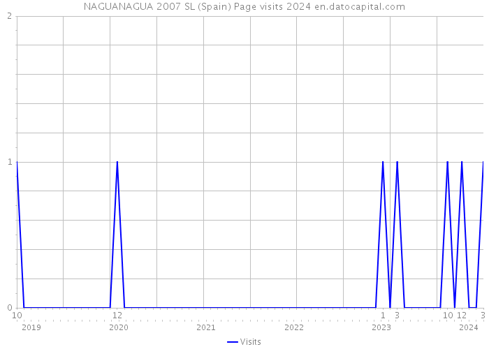 NAGUANAGUA 2007 SL (Spain) Page visits 2024 