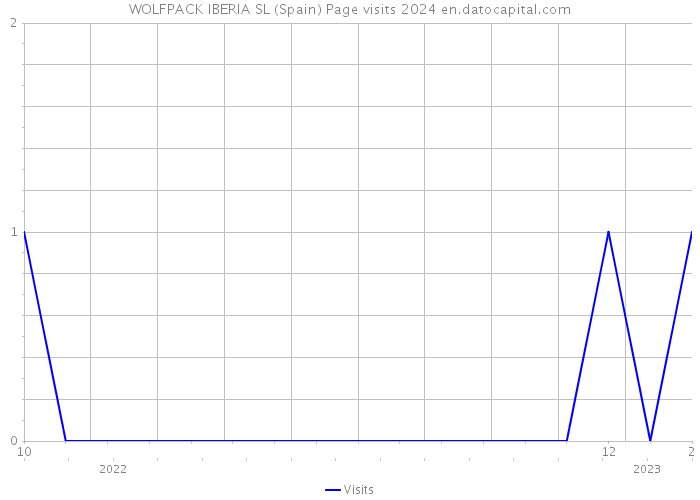 WOLFPACK IBERIA SL (Spain) Page visits 2024 