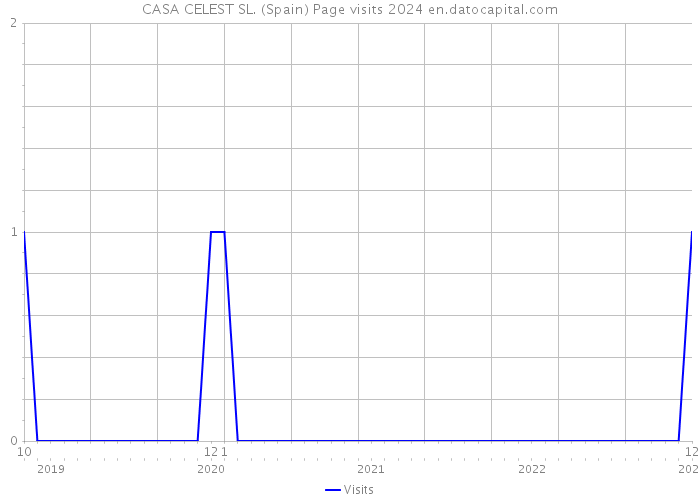 CASA CELEST SL. (Spain) Page visits 2024 
