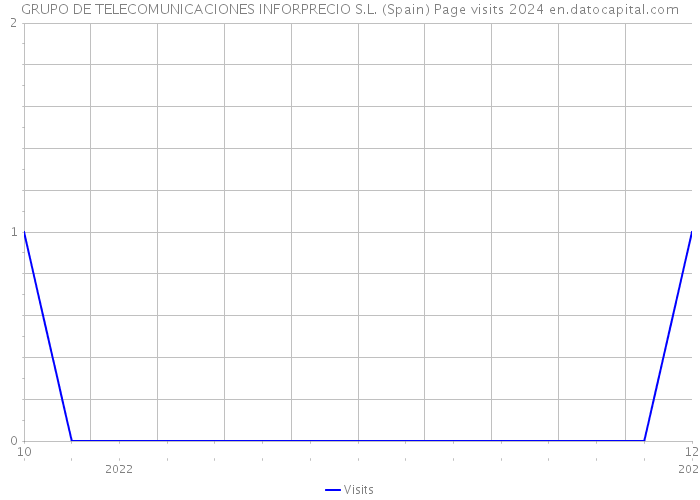 GRUPO DE TELECOMUNICACIONES INFORPRECIO S.L. (Spain) Page visits 2024 