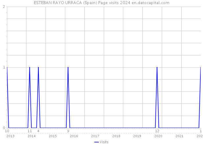 ESTEBAN RAYO URRACA (Spain) Page visits 2024 