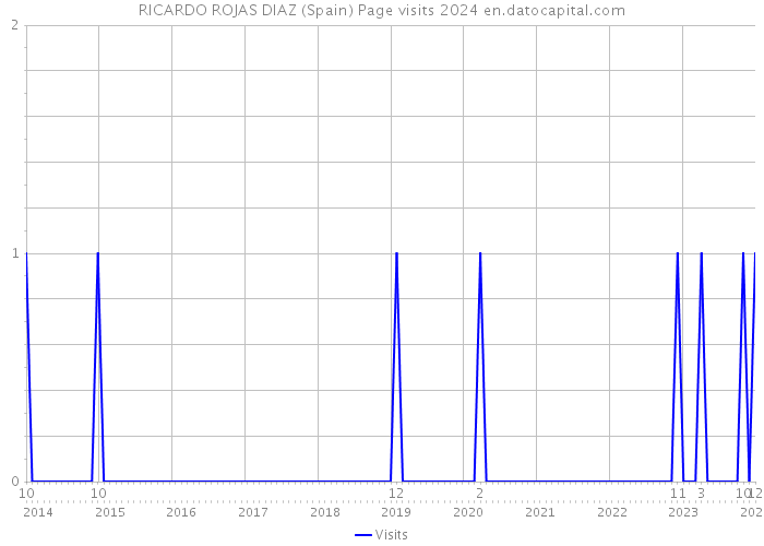 RICARDO ROJAS DIAZ (Spain) Page visits 2024 