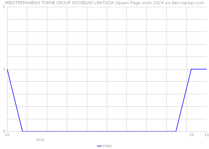 MEDITERRANEAN TORNE GROUP SOCIEDAD LIMITADA (Spain) Page visits 2024 