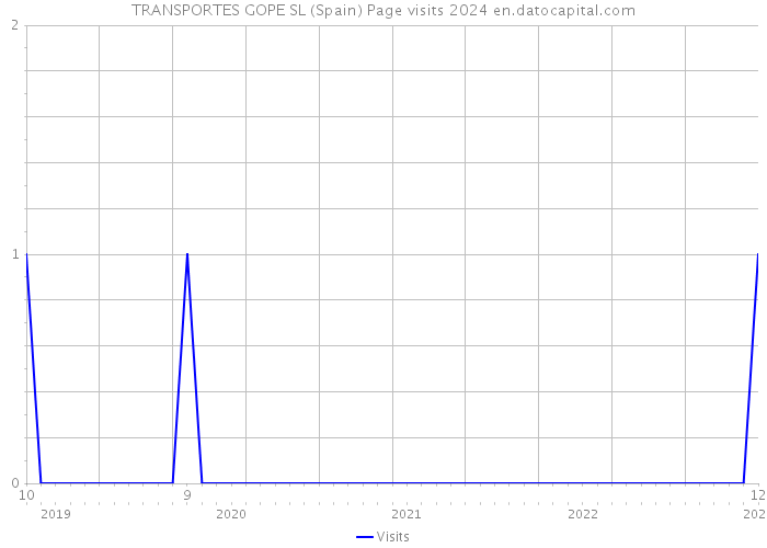 TRANSPORTES GOPE SL (Spain) Page visits 2024 