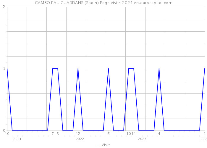CAMBO PAU GUARDANS (Spain) Page visits 2024 