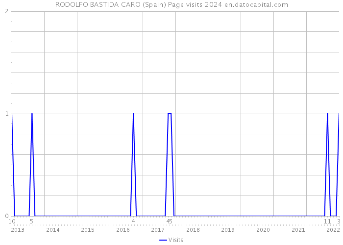 RODOLFO BASTIDA CARO (Spain) Page visits 2024 